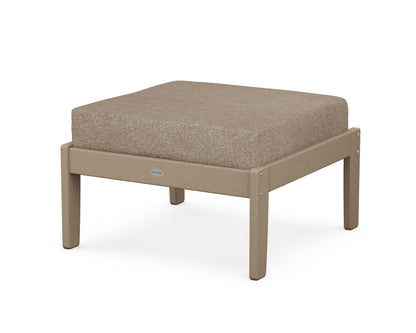POLYWOOD® Braxton Deep Seating Ottoman in Vintage Sahara / Spiced Burlap