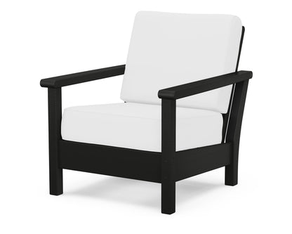 POLYWOOD® Harbour Deep Seating Chair in Black / Natural