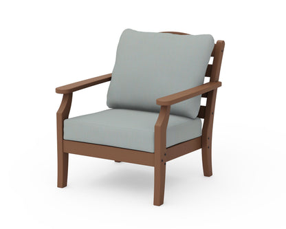 Draper James™ by  POLYWOOD® Savannah Deep Seating Chair in Teak / Spa