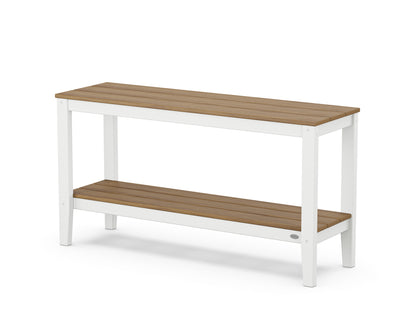 POLYWOOD® Newport 55" Console Table in White / Natural