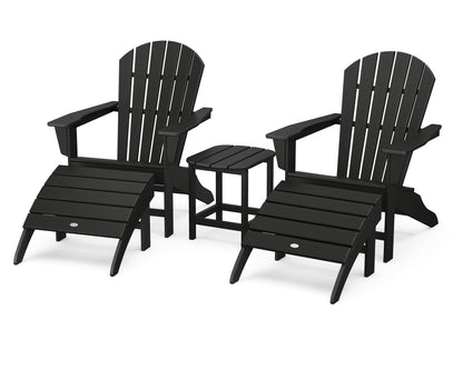POLYWOOD® South Beach Adirondack 5-Piece Set in Black