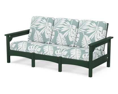 POLYWOOD® Club Sofa in Green / Leaf Glacier Spa