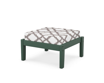Unbranded Deep Seating Ottoman in Green / Trellis Grey Mist