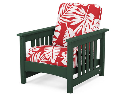 POLYWOOD® Club Mission Chair in Green / Leaf Crimson