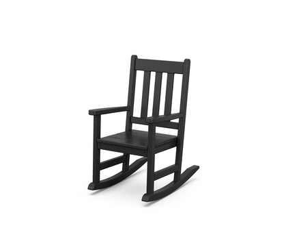 POLYWOOD® Kids Vineyard Rocking Chair in Black