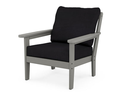 Country Living Cottage Deep Seating Chair in Slate Grey / Midnight Linen