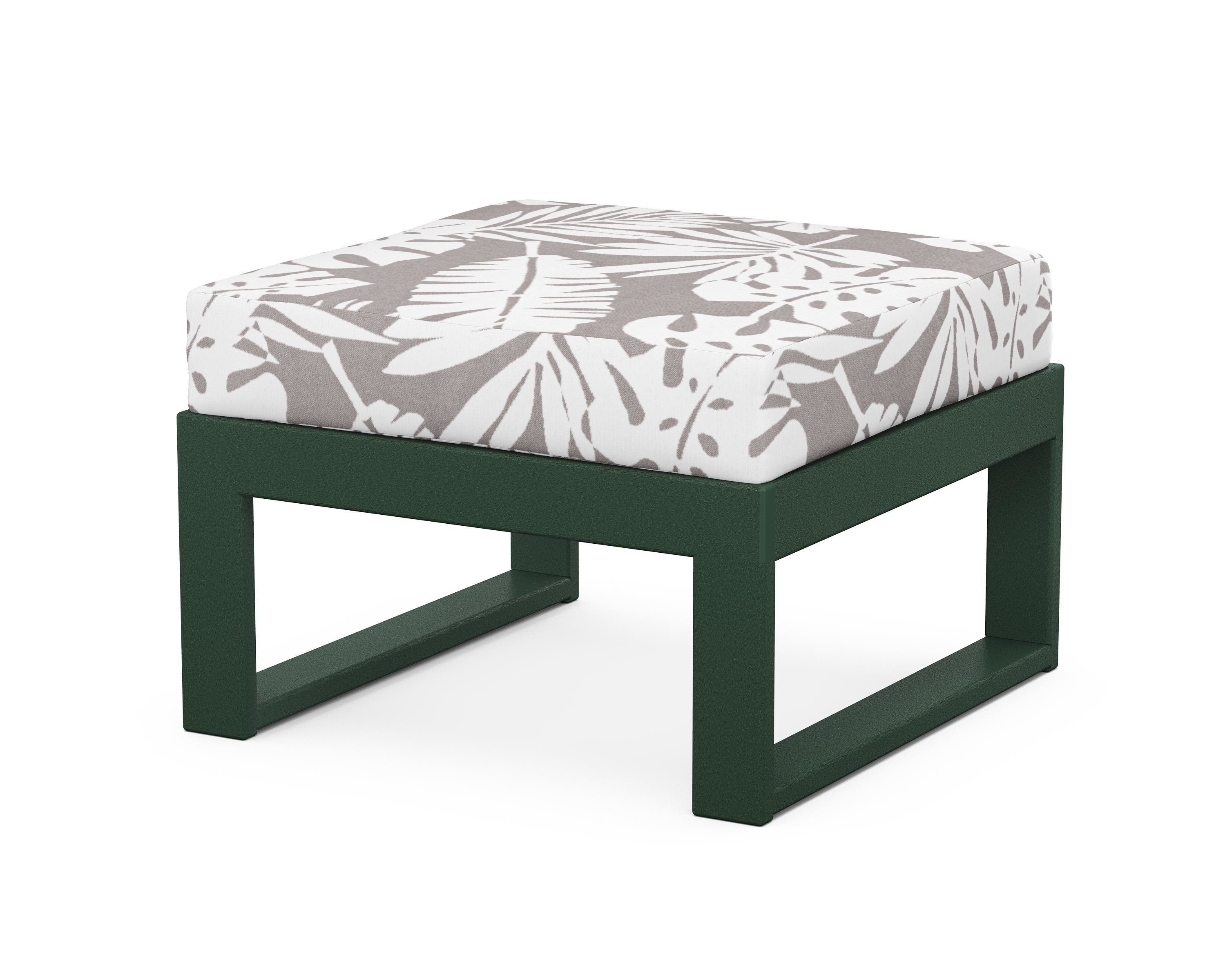 Unbranded Modular Ottoman - Modern in Green / Leaf Grey Mist