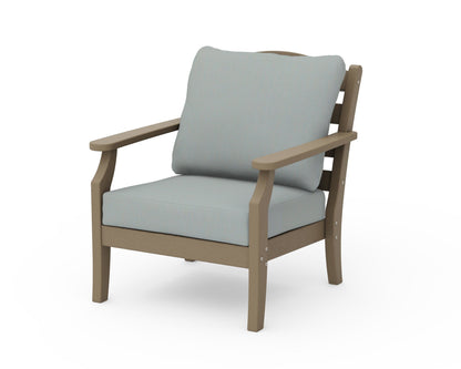 Draper James™ by  POLYWOOD® Savannah Deep Seating Chair in Vintage Sahara / Spa