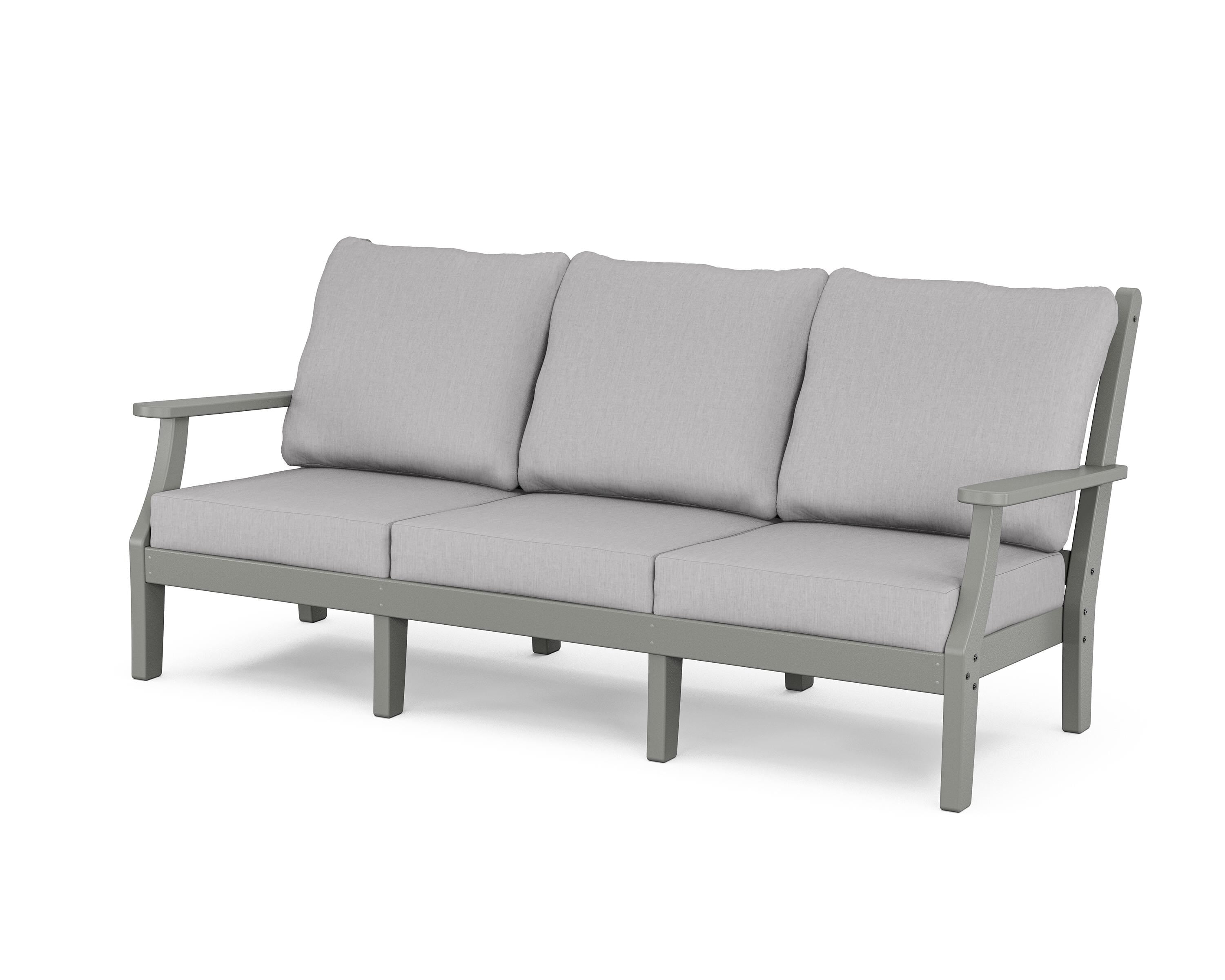 Country Living Wovendale Deep Seating Sofa in Slate Grey / Granite