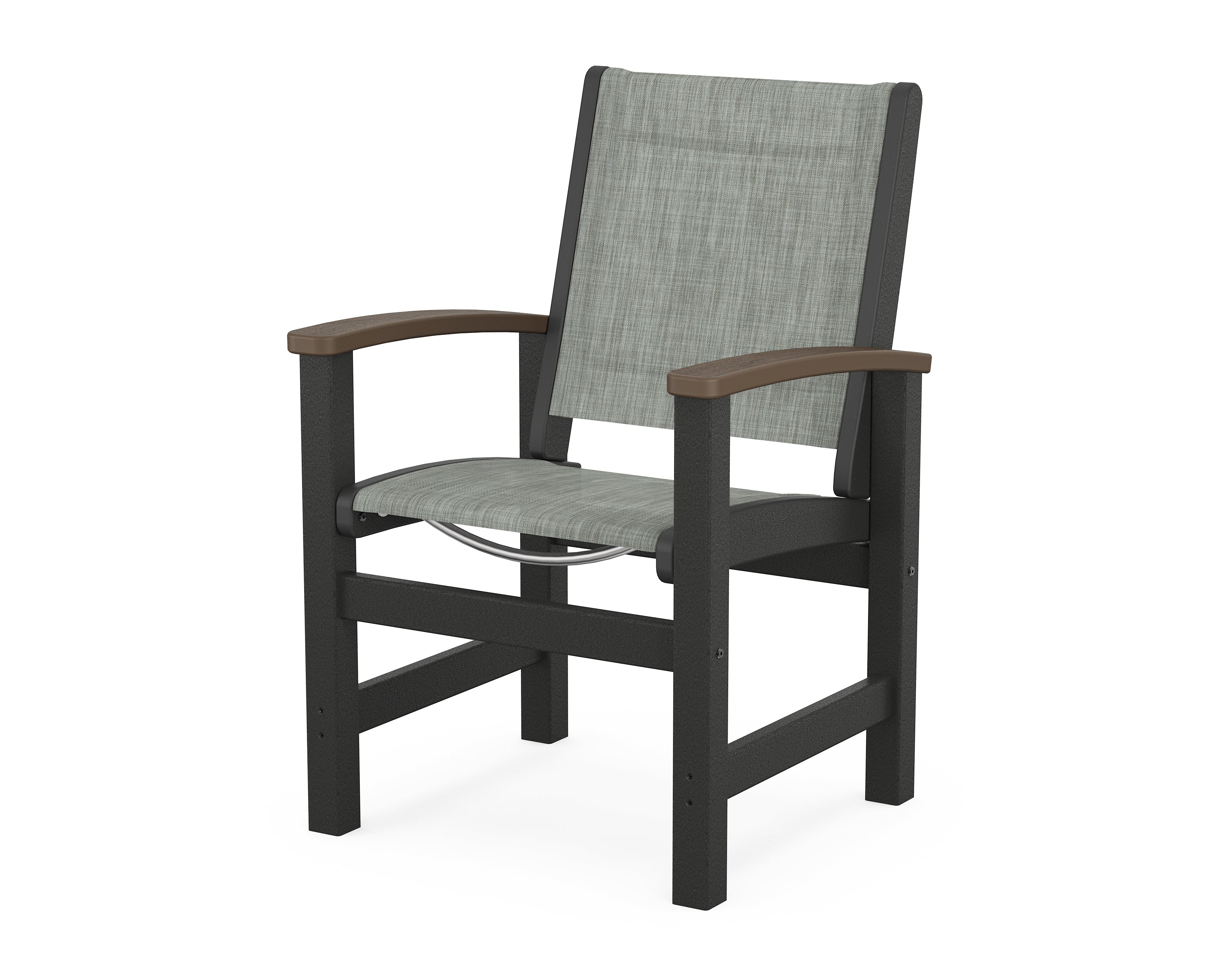 POLYWOOD® Coastal Dining Chair in Black / Kona / Birch Sling