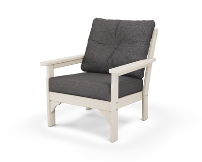 POLYWOOD® Vineyard Deep Seating Chair in Sand / Ash Charcoal