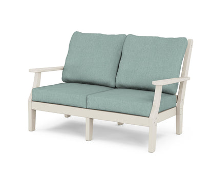 Country Living Wovendale Deep Seating Loveseat in Sand / Glacier Spa