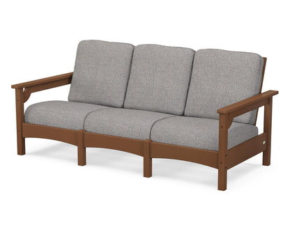 POLYWOOD® Club Sofa in Teak / Grey Mist
