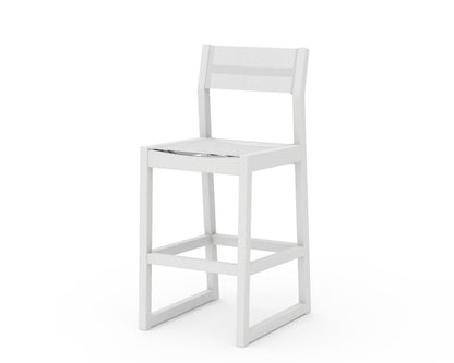POLYWOOD® EDGE Sling Bar Side Chair in White / White Sling