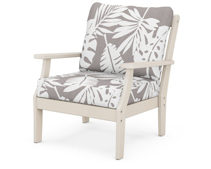 POLYWOOD® Braxton Deep Seating Chair in Sand / Leaf Grey Mist