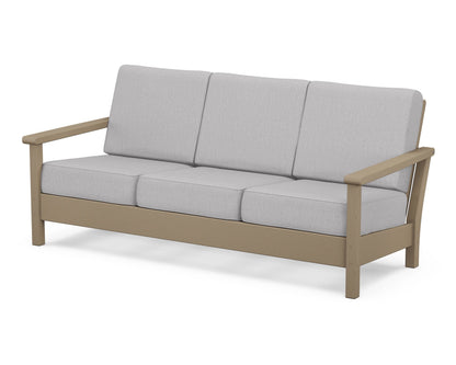 POLYWOOD® Harbour Deep Seating Sofa in Vintage Sahara / Granite