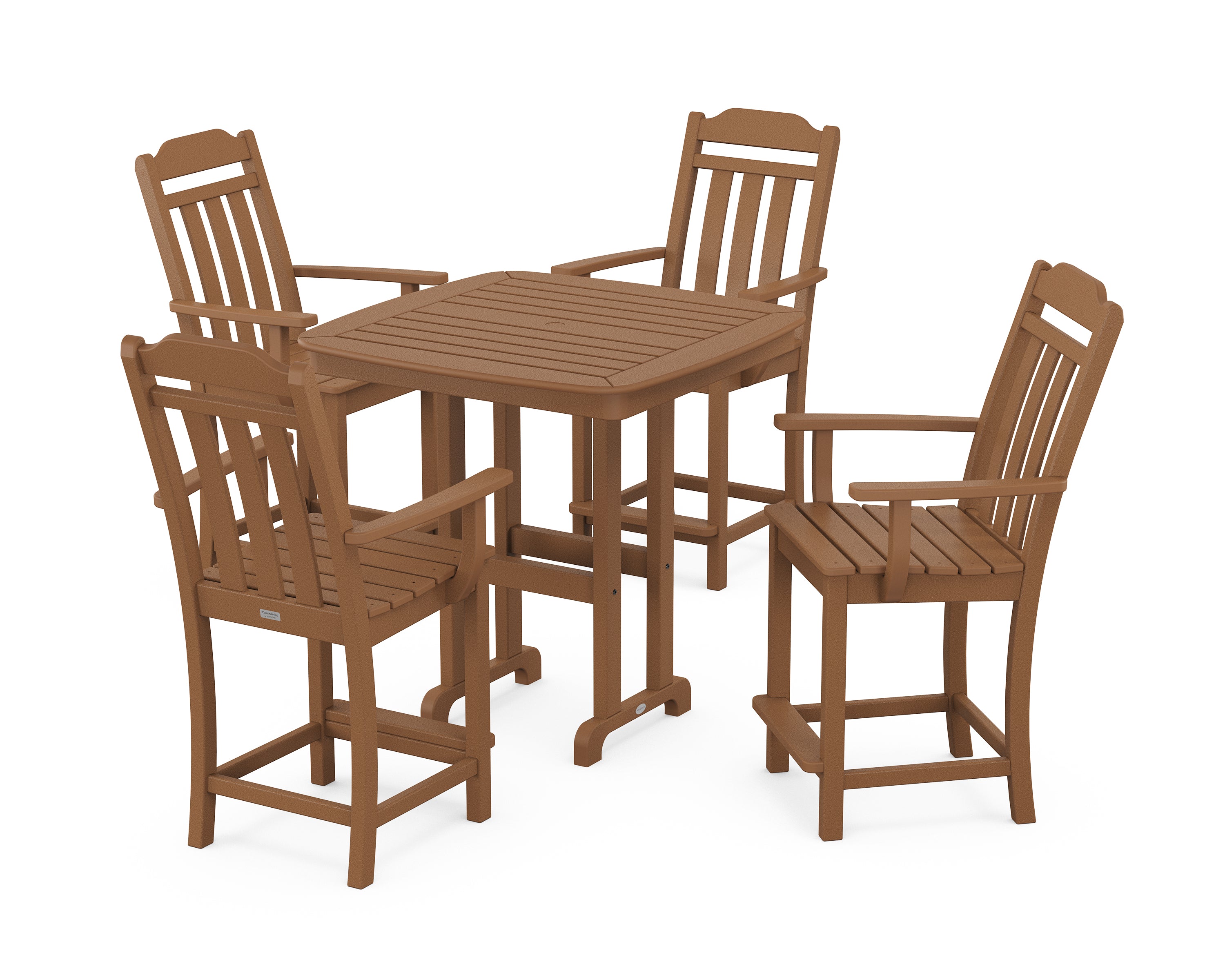 Country Living Cottage 5-Piece Counter Set in Teak