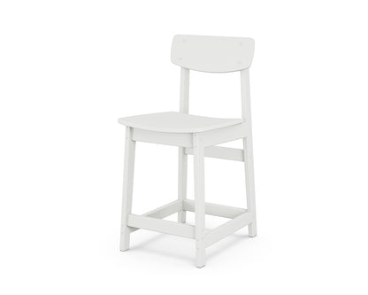 POLYWOOD® Modern Studio Urban Counter Chair in White