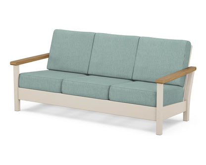 POLYWOOD® Harbour Deep Seating Sofa in Sand / Natural / Glacier Spa