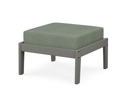 Unbranded Deep Seating Ottoman in Slate Grey / Cast Sage