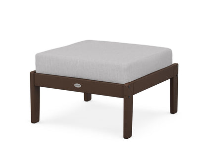 POLYWOOD® Braxton Deep Seating Ottoman in Mahogany / Granite