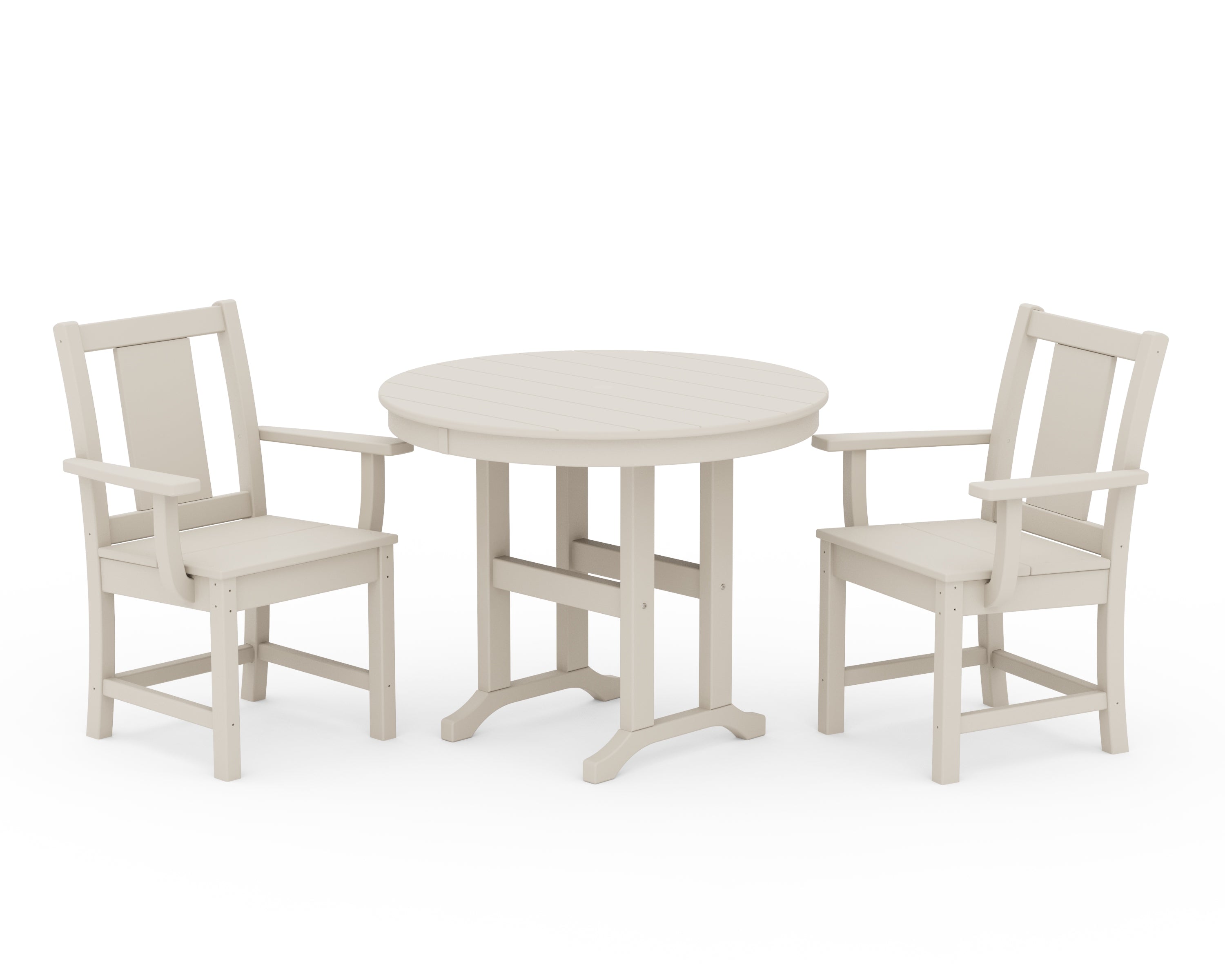POLYWOOD® Prairie 3-Piece Farmhouse Dining Set in Sand