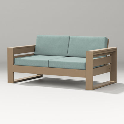PW Designer Series Latitude Loveseat in Vintage Sahara / Glacier Spa