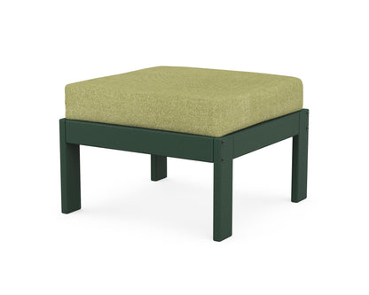 POLYWOOD® Vineyard Modular Ottoman in Green / Chartreuse Boucle