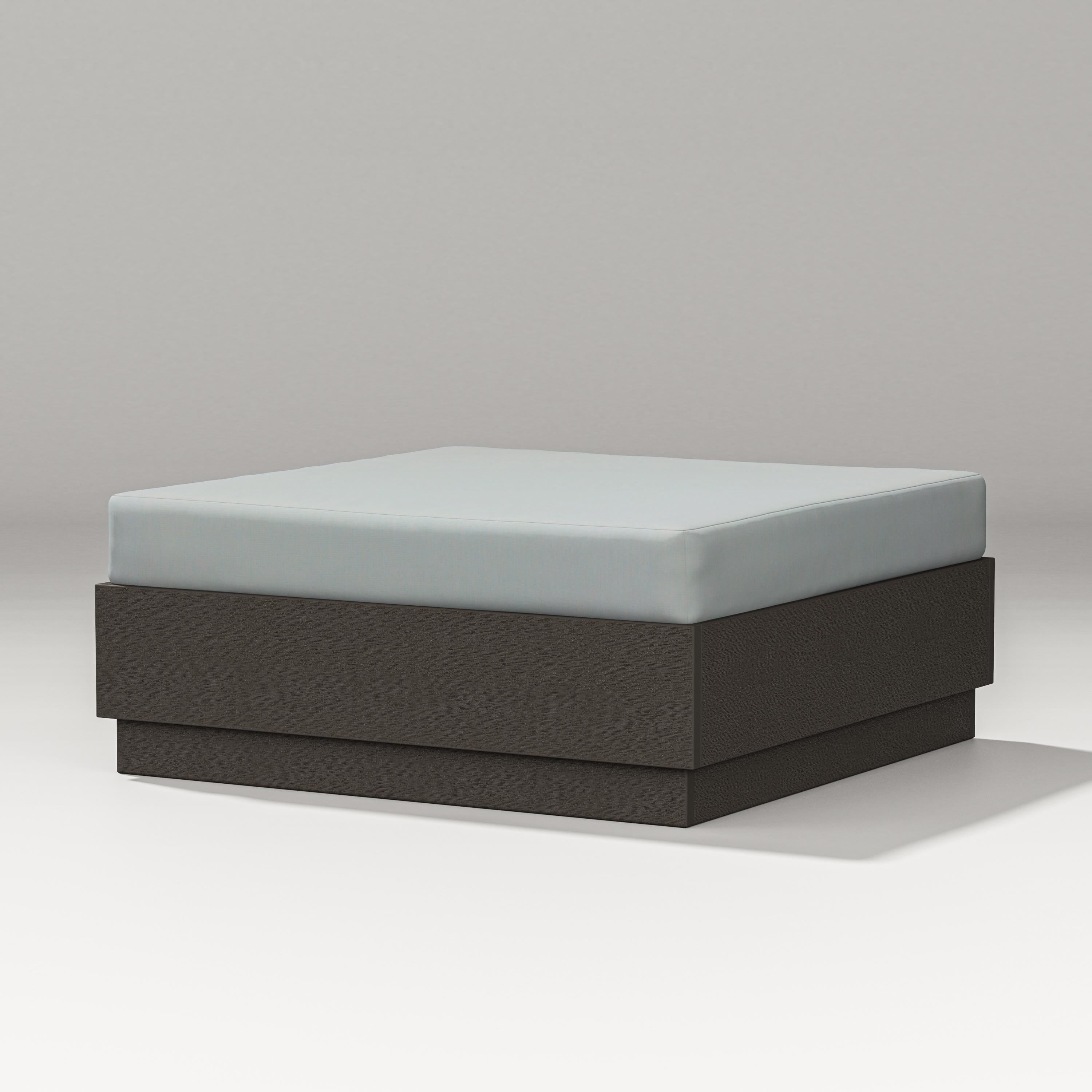 PW Designer Series Elevate Lounge Ottoman in Vintage Coffee / Spa