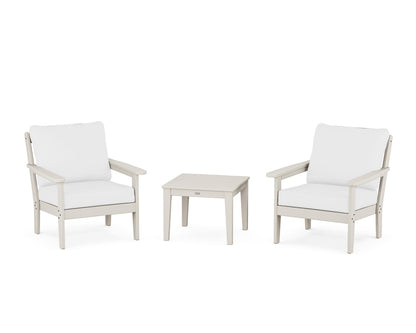 Country Living Cottage 3-Piece Deep Seating Set in Sand / Natural