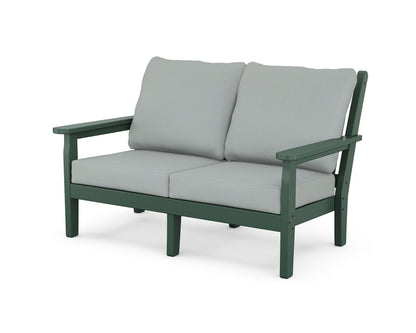 POLYWOOD® Chippendale Deep Seating Loveseat in Green / Spa