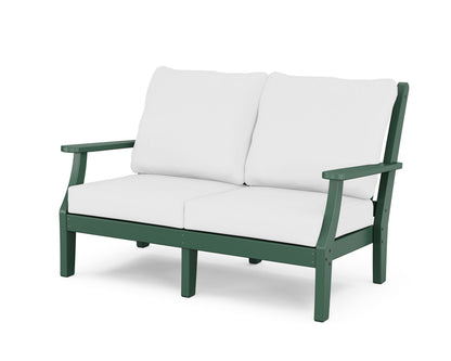 Country Living Wovendale Deep Seating Loveseat in Green / Natural