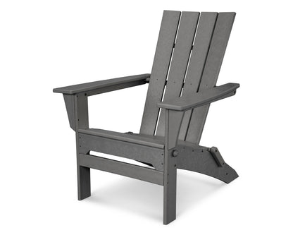 POLYWOOD® Quattro Folding Adirondack in Slate Grey