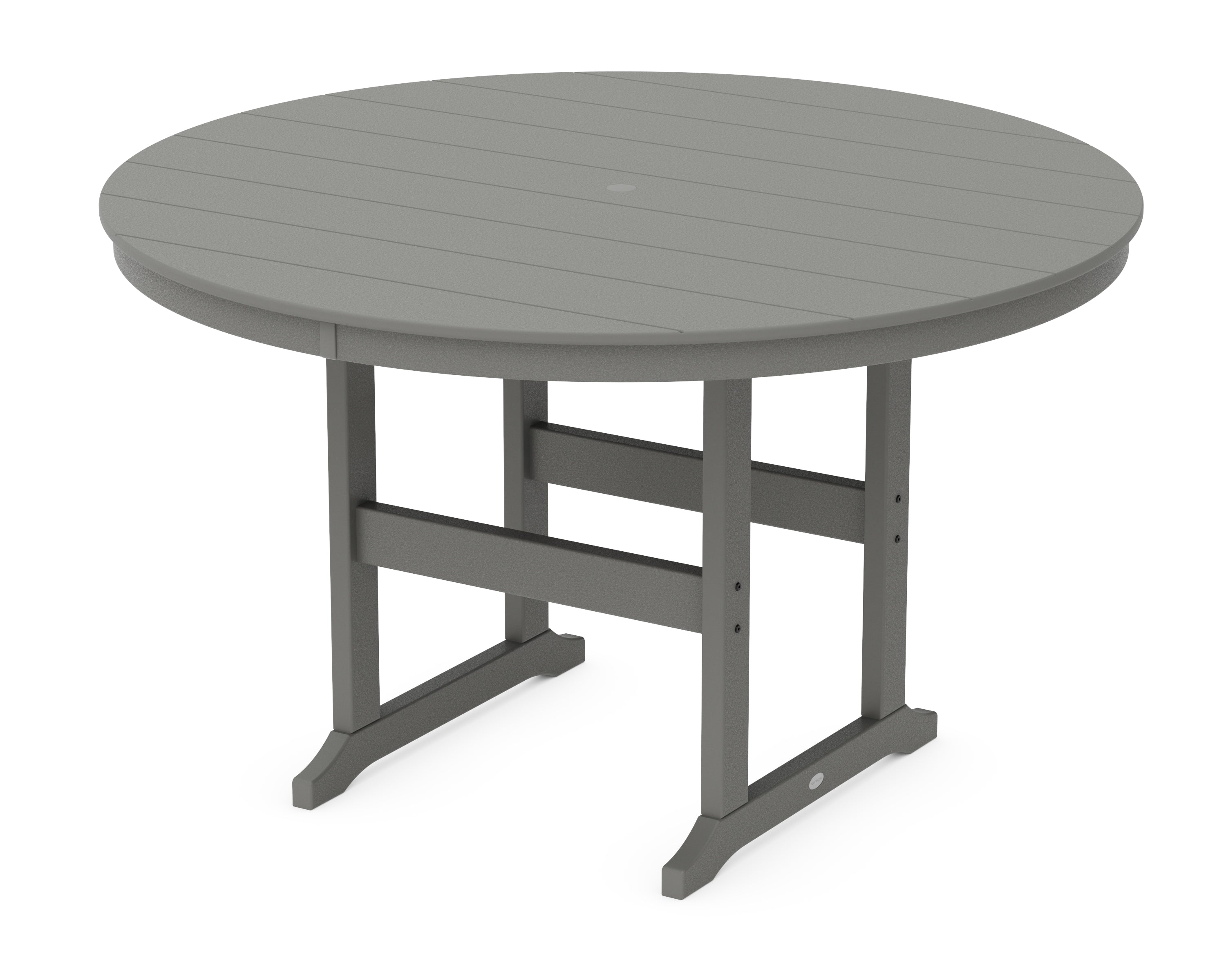 POLYWOOD® 60" Round Farmhouse Counter Table in Slate Grey