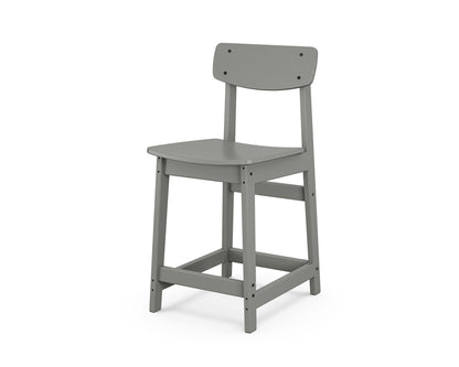POLYWOOD® Modern Studio Urban Counter Chair in Slate Grey