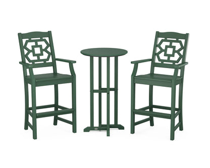 Chinoiserie 3-Piece Farmhouse Bar Set