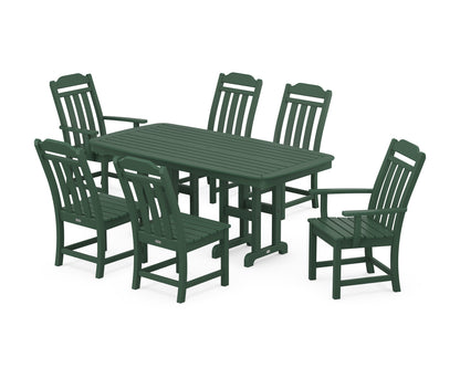 Country Living Cottage 7-Piece Dining Set in Green