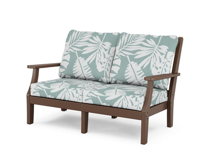 Country Living Wovendale Deep Seating Loveseat in Mahogany / Leaf Glacier Spa