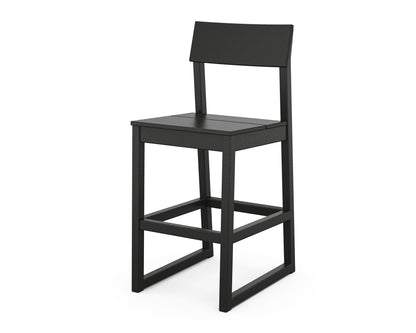POLYWOOD® EDGE Bar Side Chair in Black