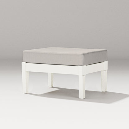 PW Designer Series Estate Lounge Ottoman in Vintage White / Cast Ash