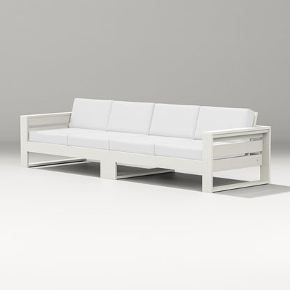 PW Designer Series Latitude Straight Sectional in Vintage White / Natural