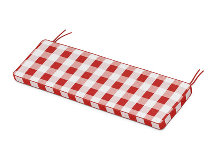 Martha Stewart by POLYWOOD® Chinoiserie Bench Seat Cushion in Buffalo Plaid Crimson