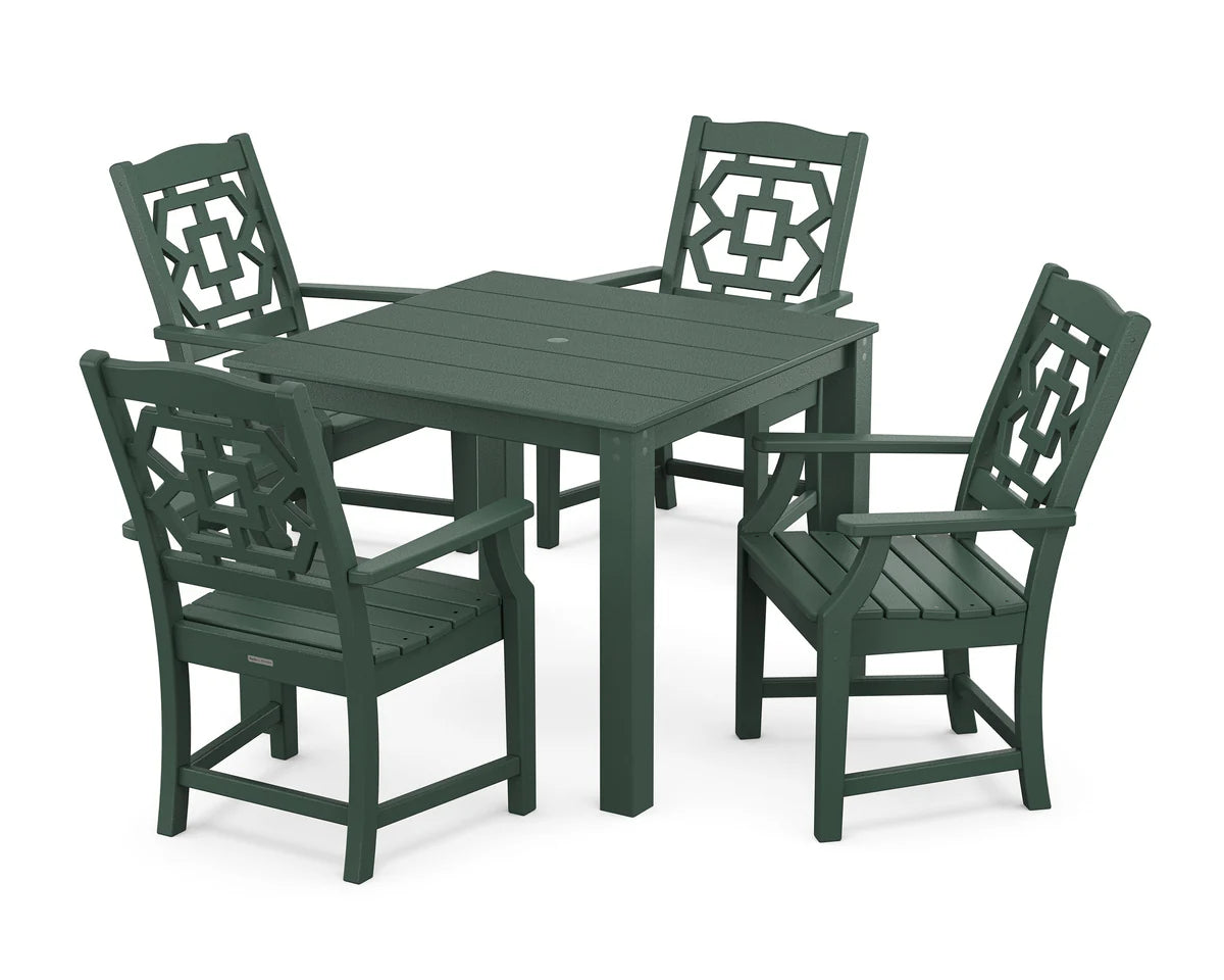 Chinoiserie 5-Piece Parsons Dining Set
