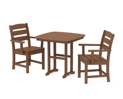 POLYWOOD® Lakeside 3-Piece Dining Set in Teak
