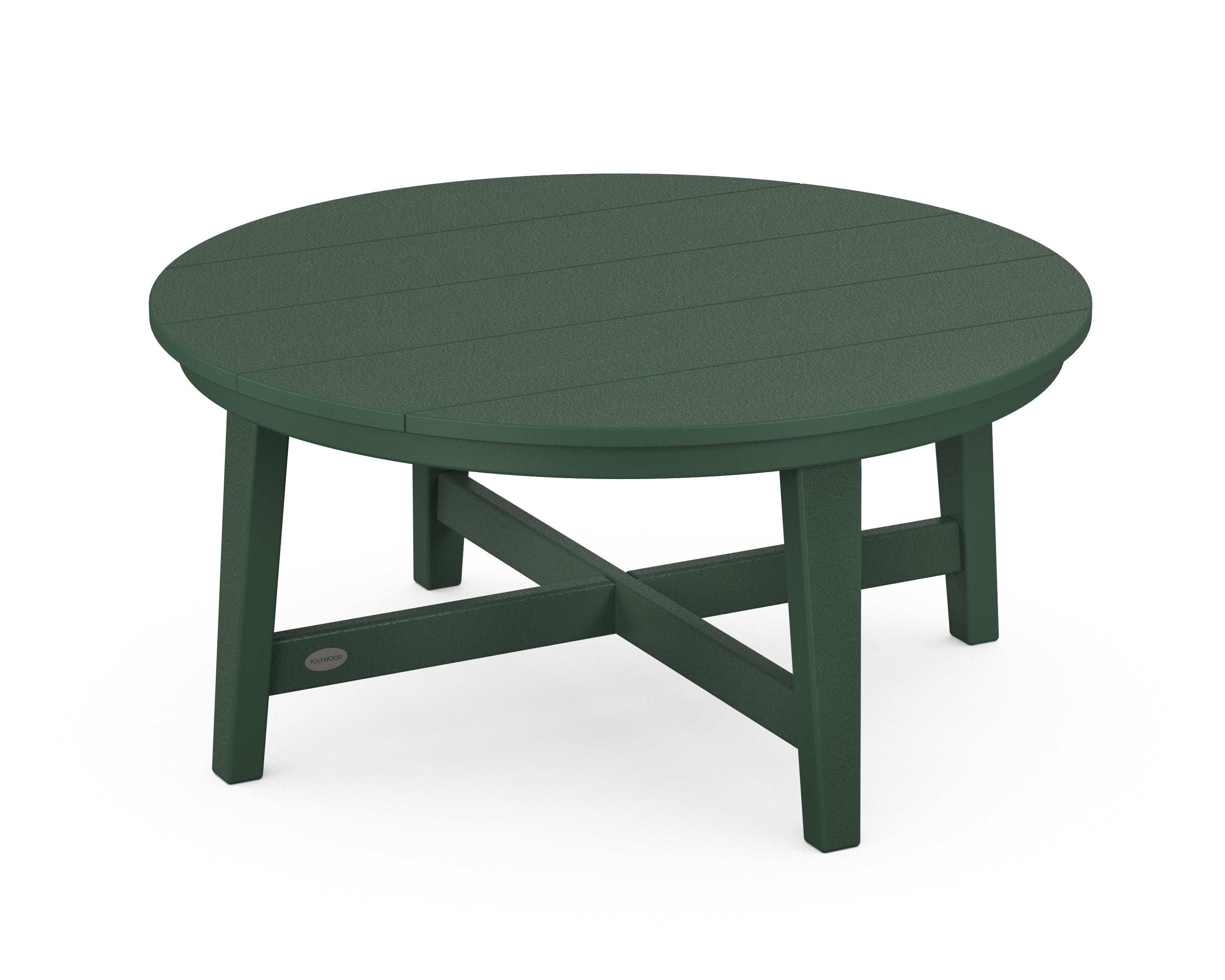 POLYWOOD® Newport 36" Round Coffee Table in Green