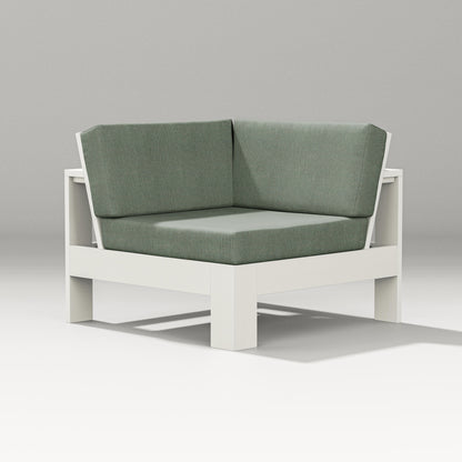 PW Designer Series Latitude Modular Corner Chair in Vintage White / Cast Sage