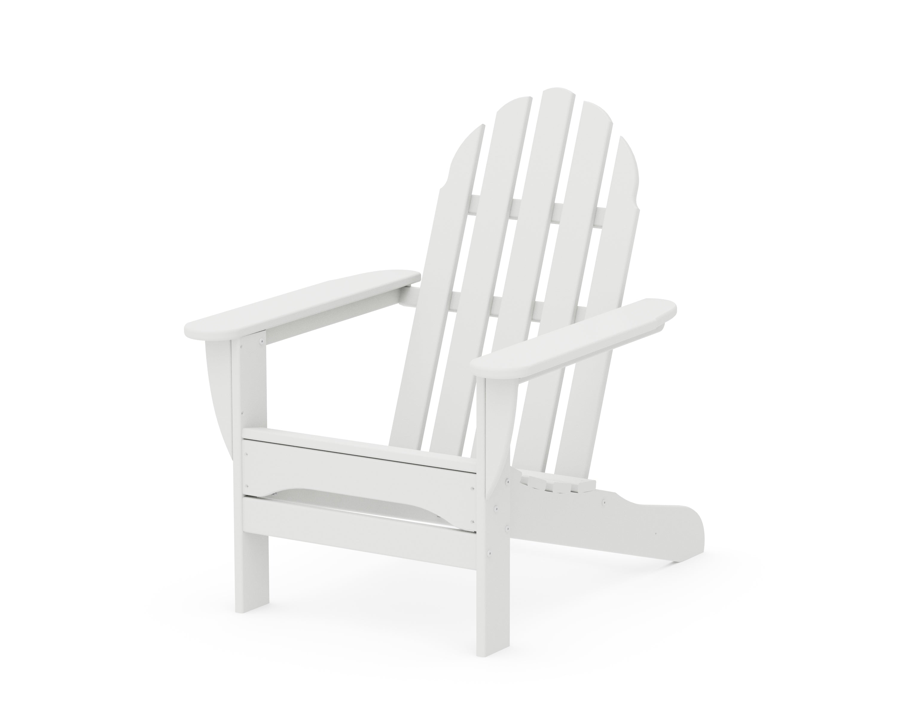 POLYWOOD® Classic Adirondack Chair in White