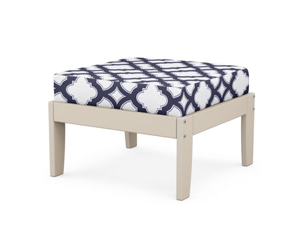Unbranded Modular Ottoman - Classic in Sand / Trellis Navy