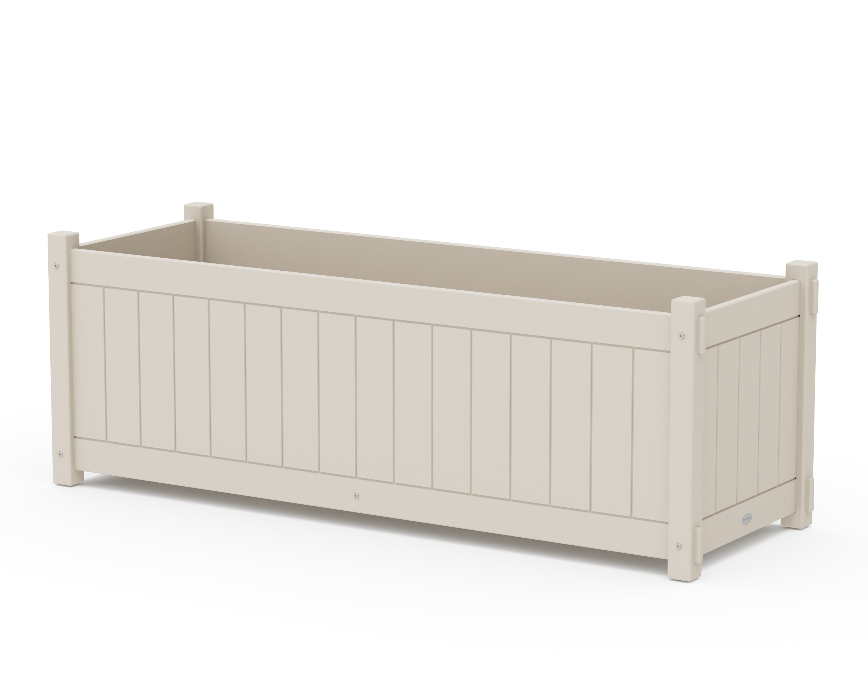POLYWOOD® Vineyard Large Rectangle Triple Planter Box in Sand