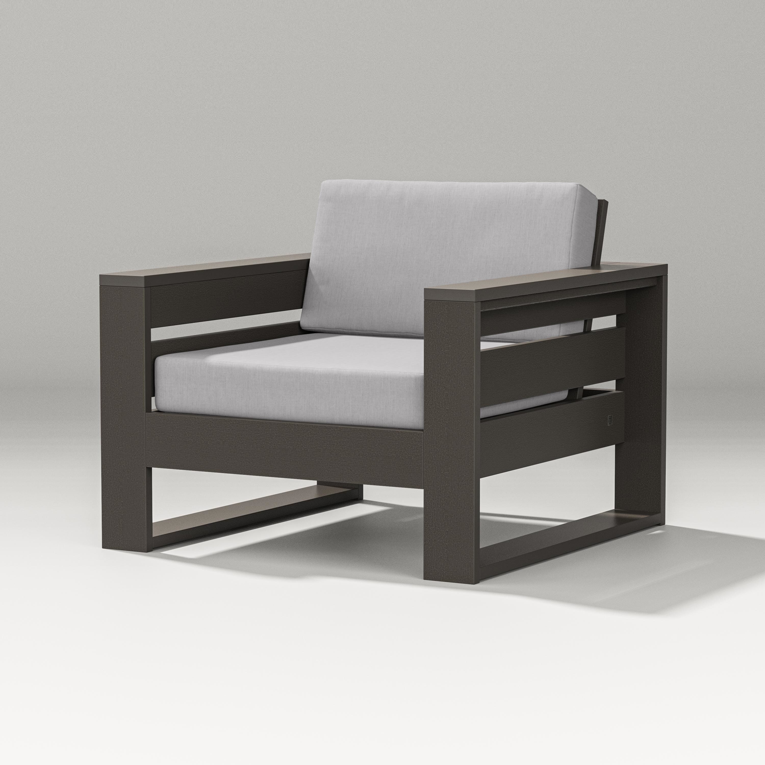 PW Designer Series Latitude Lounge Chair in Vintage Coffee / Granite